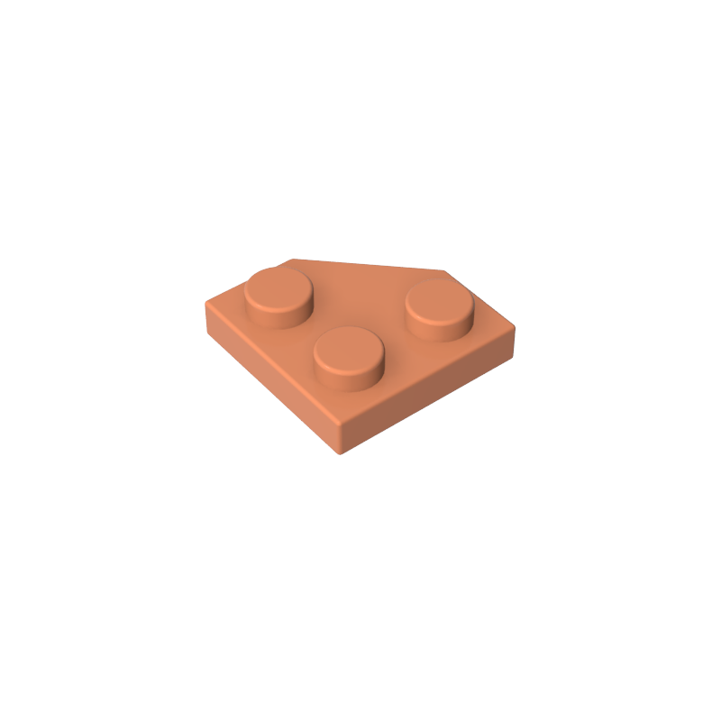 Placa de cuña de 2 x 2 con esquinas cortadas-MyGobricksEs