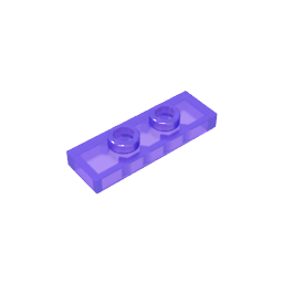 Placa especial 1 x 3 con 2 pernos con ranura y soporte interior para pernos (puente)-MyGobricksEs