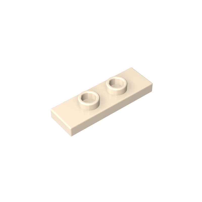 Placa especial 1 x 3 con 2 pernos con ranura y soporte interior para pernos (puente)-MyGobricksEs
