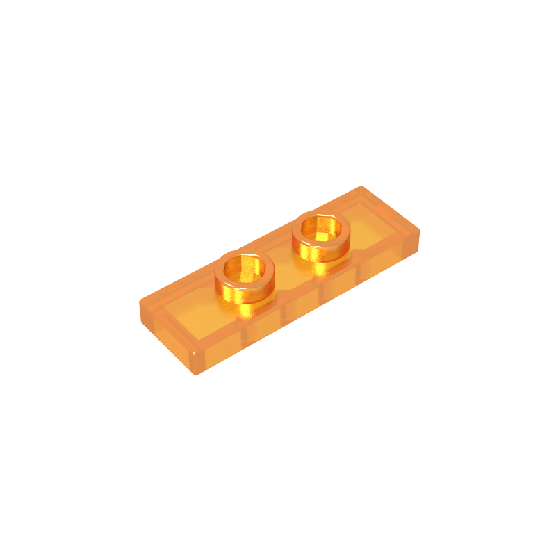 Placa especial 1 x 3 con 2 pernos con ranura y soporte interior para pernos (puente)-MyGobricksEs