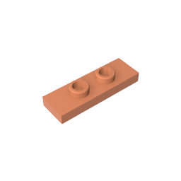 Placa especial 1 x 3 con 2 pernos con ranura y soporte interior para pernos (puente)-MyGobricksEs