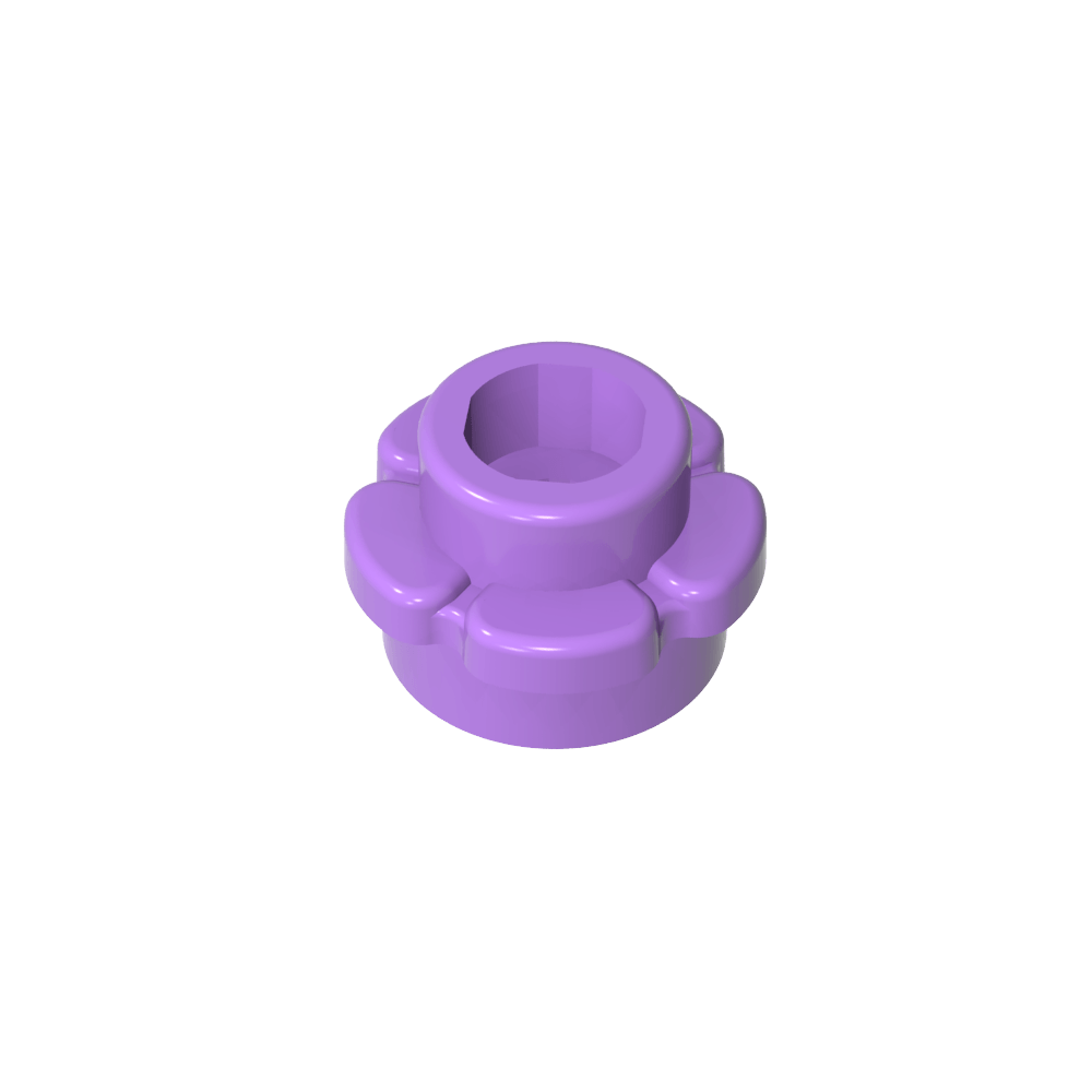 Planta, Flor, Plato Redondo 1 x 1 con 5 Pétalos-MyGobricksEs