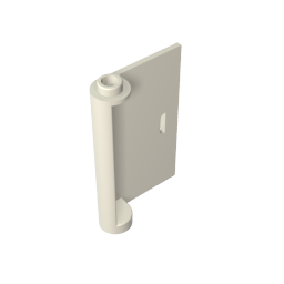 Puerta 1 x 3 x 4 derecha - Apertura entre bisagra superior e inferior-MyGobricksEs