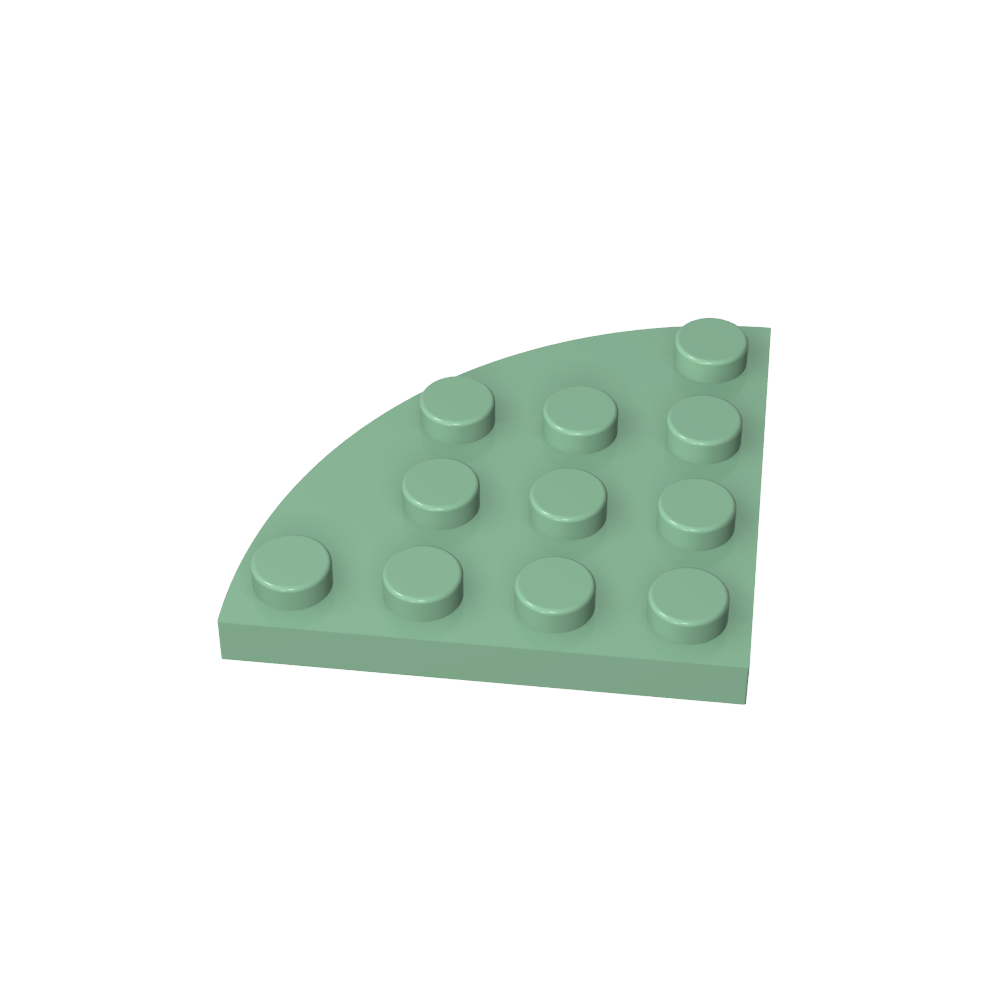 Placa de esquina redonda 4 x 4-MyGobricksEs