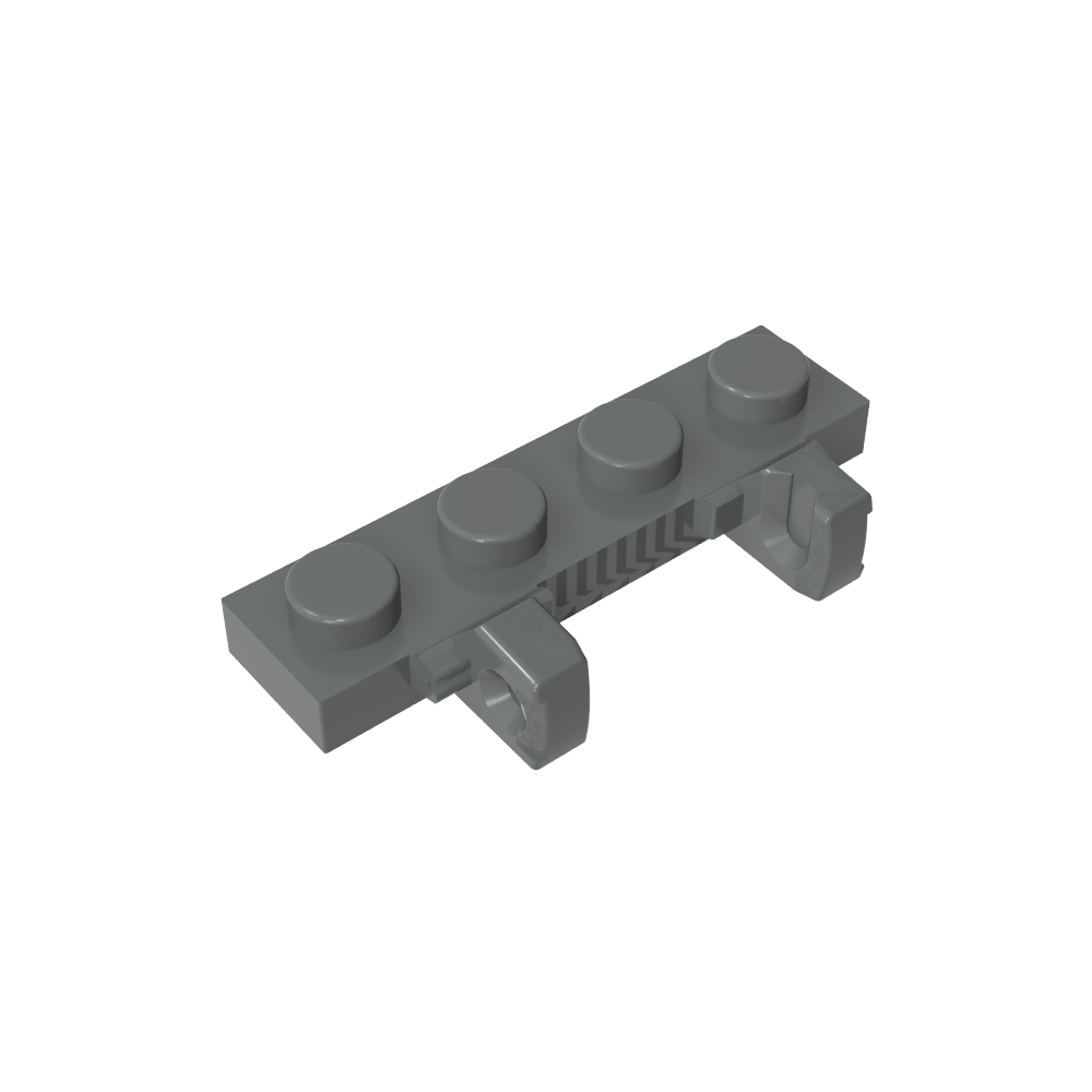 Placa de bisagra 1 x 4 Bloqueo doble 1 dedo-MyGobricksEs