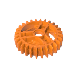 Engranaje diferencial: 28 dientes con orificio de eje redondo-MyGobricksEs