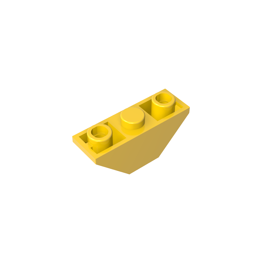 Pendiente Invertida 45° 3 x 1 Doble con 2 Studs Abiertos Bloqueados-MyGobricksEs