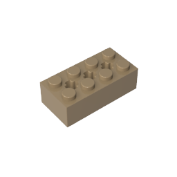 Ladrillo especial 2 x 4 con 3 agujeros para ejes-MyGobricksEs