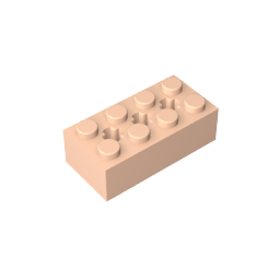 Ladrillo especial 2 x 4 con 3 agujeros para ejes-MyGobricksEs
