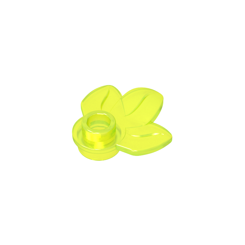 Planta, Plato 1 x 1 Redondo con 3 Hojas-MyGobricksEs