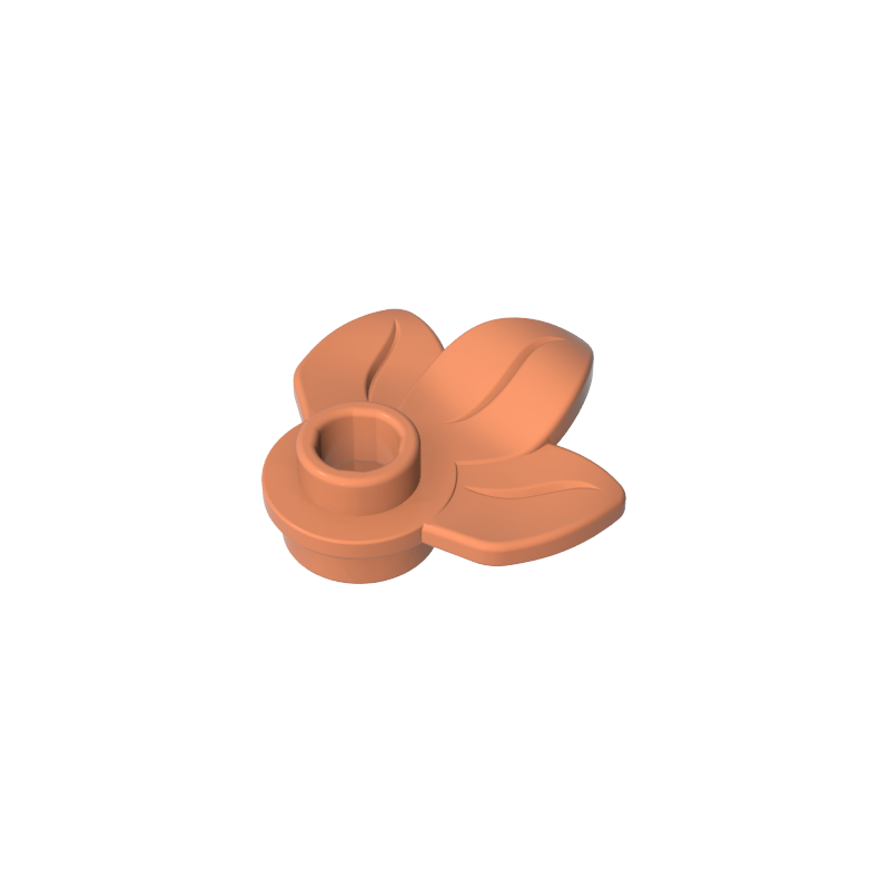 Planta, Plato 1 x 1 Redondo con 3 Hojas-MyGobricksEs