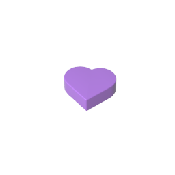 Azulejo 1 x 1 Corazón-MyGobricksEs