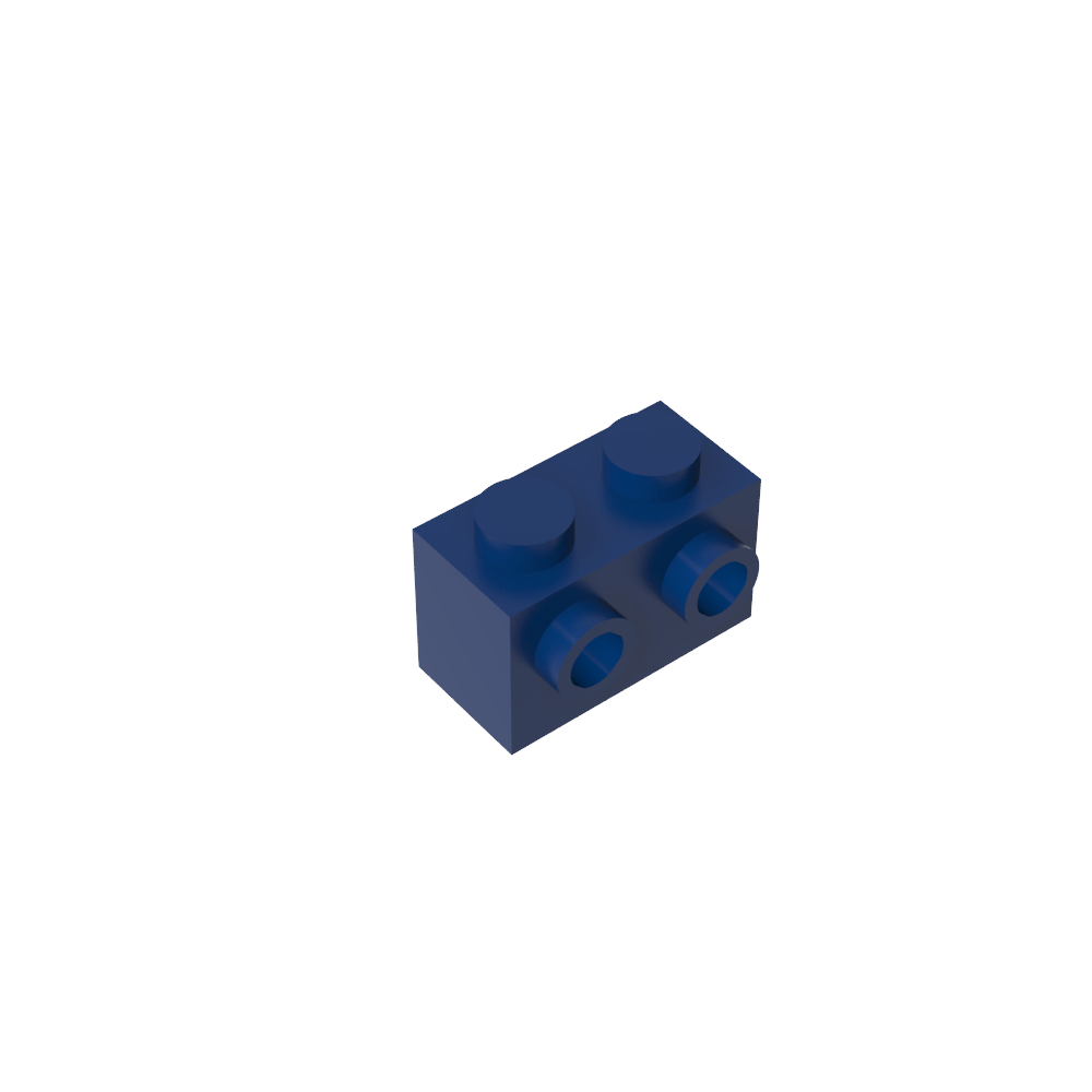 Ladrillo especial 1 x 2 con 2 montantes en 1 lado-MyGobricksEs