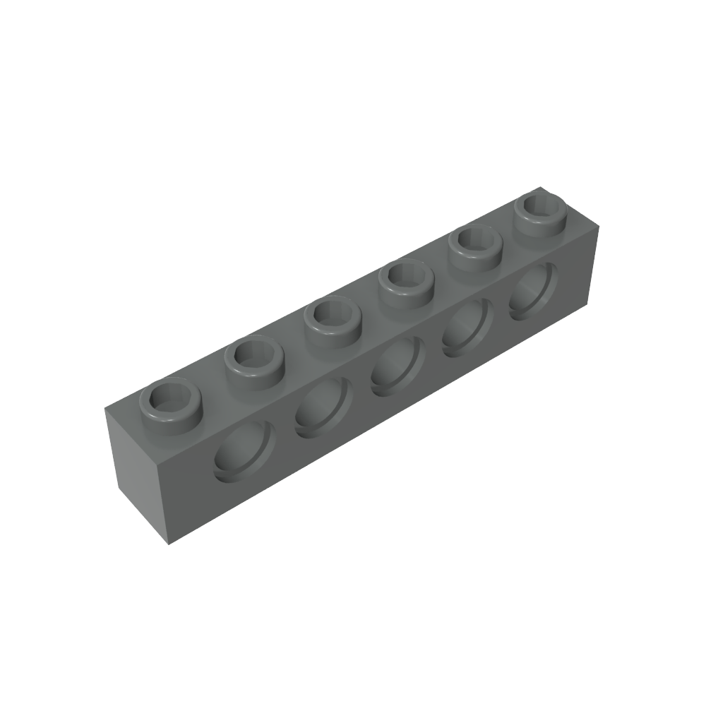Ladrillo técnico 1 x 6 [5 agujeros]-MyGobricksEs