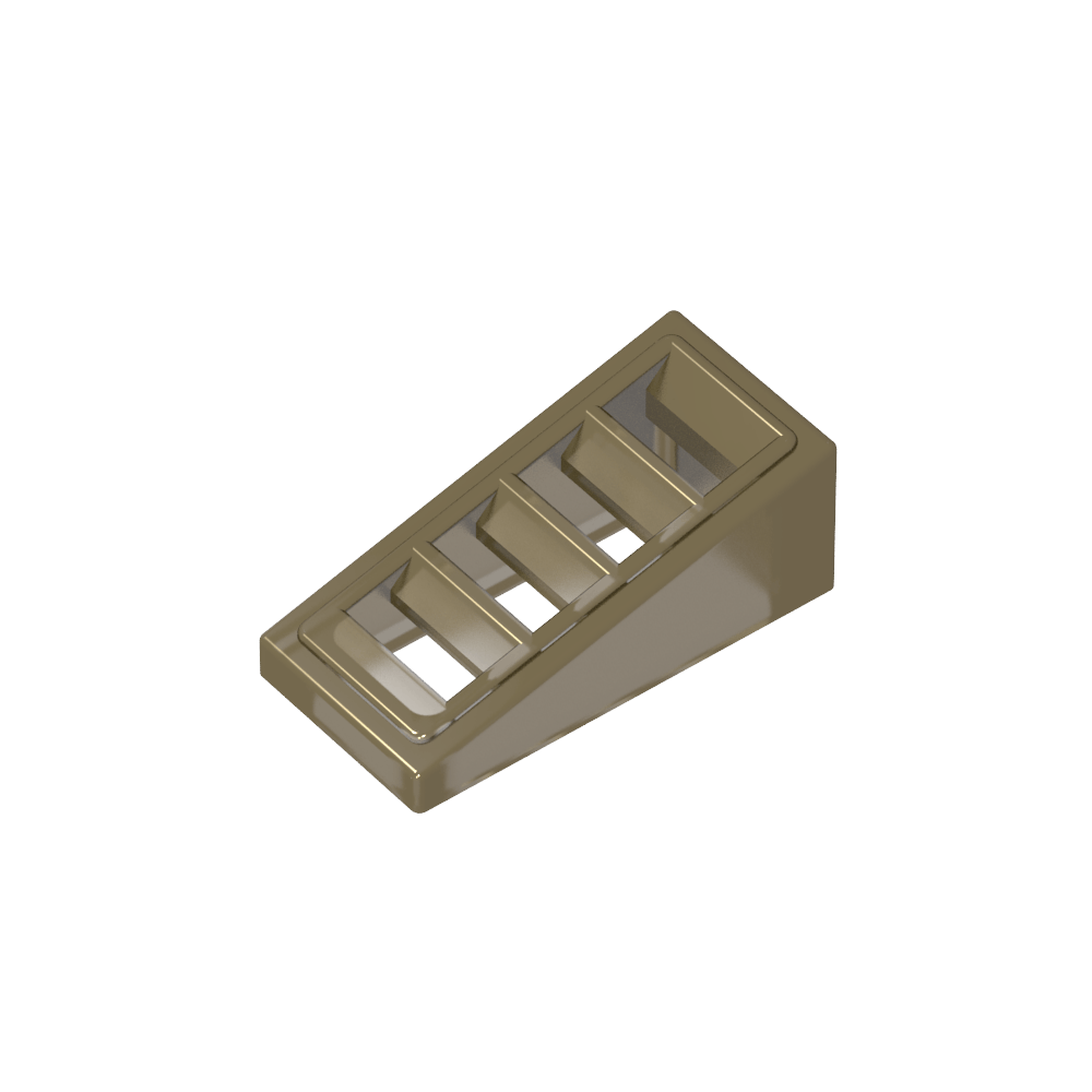 Pendiente 18° 2 x 1 x 2/3 con 4 ranuras-MyGobricksEs