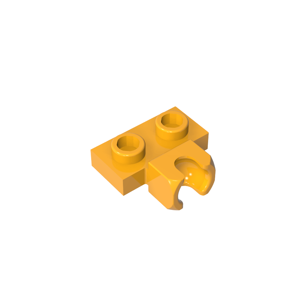 Placa especial 1 x 2 Copa lateral central de 5,9 mm-MyGobricksEs