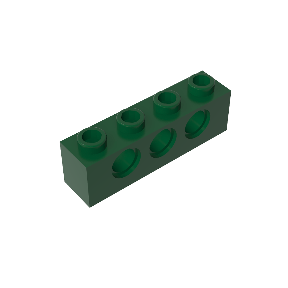 Ladrillo técnico 1 x 4 [3 agujeros]-MyGobricksEs