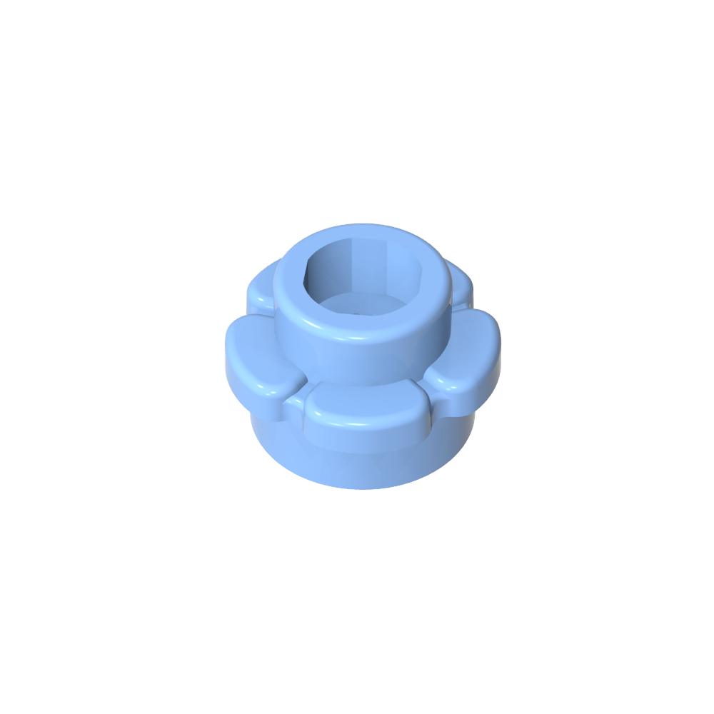 Planta, Flor, Plato Redondo 1 x 1 con 5 Pétalos-MyGobricksEs