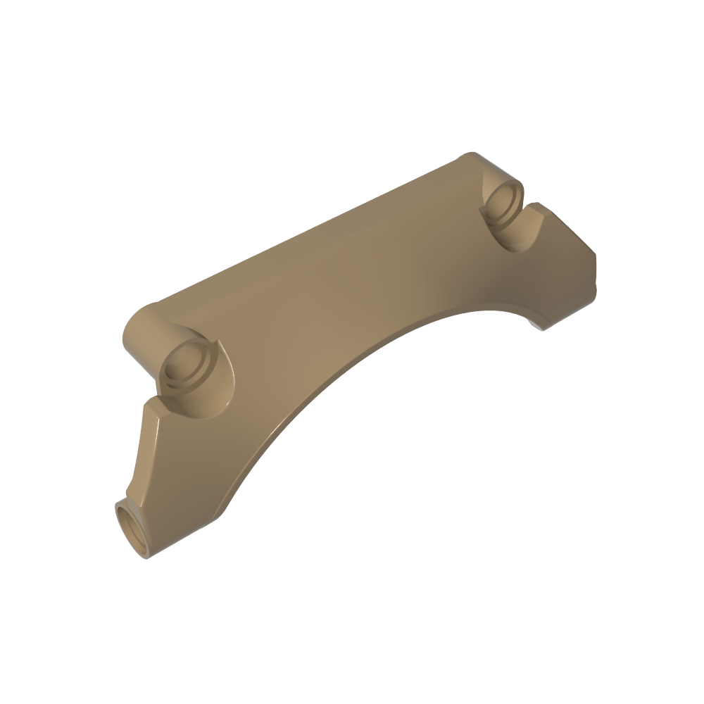 Panel técnico para guardabarros de coche arqueado 3 x 9 x 2-MyGobricksEs