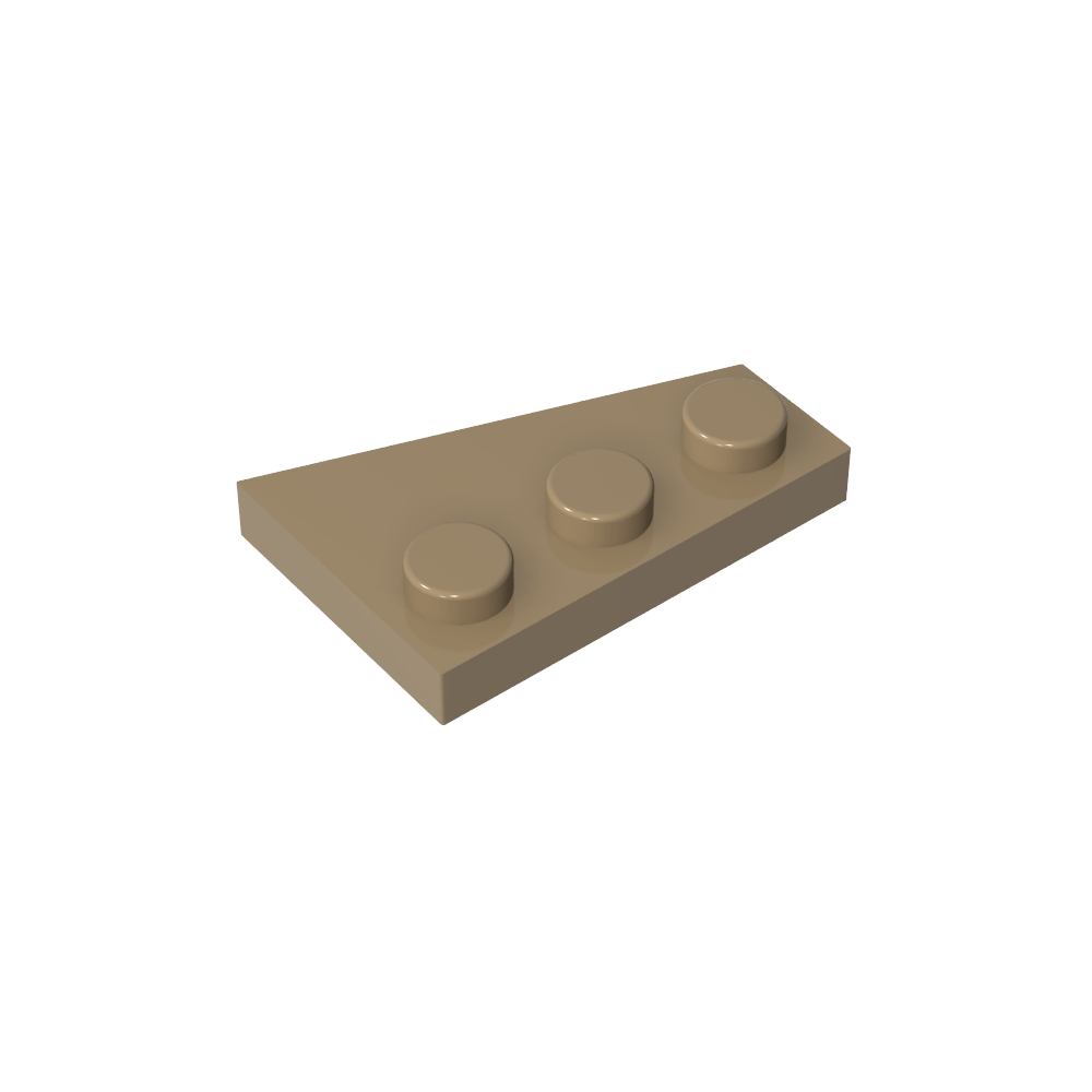 Placa de cuña 3 x 2 izquierda-MyGobricksEs