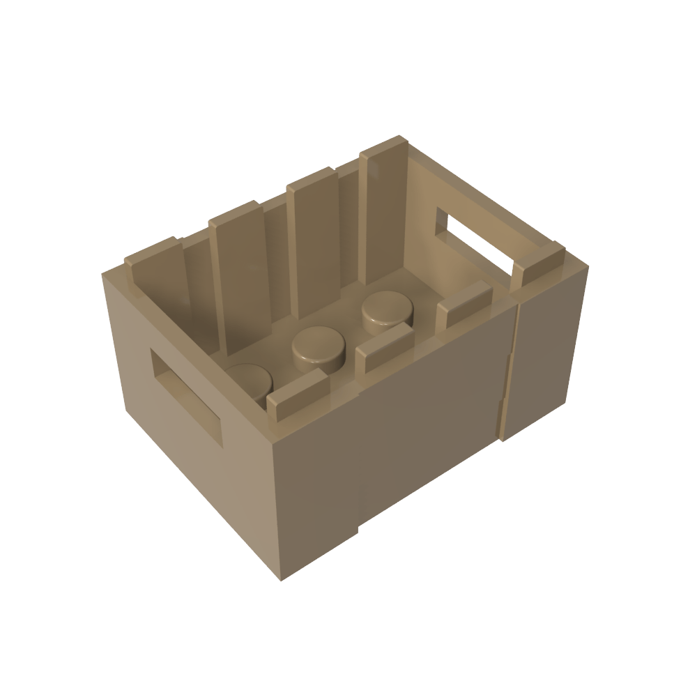 Caja / cajón con asideros-MyGobricksEs