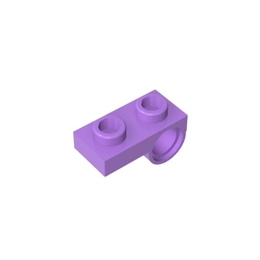 Placa especial 1 x 2 con orificio para pasador-MyGobricksEs