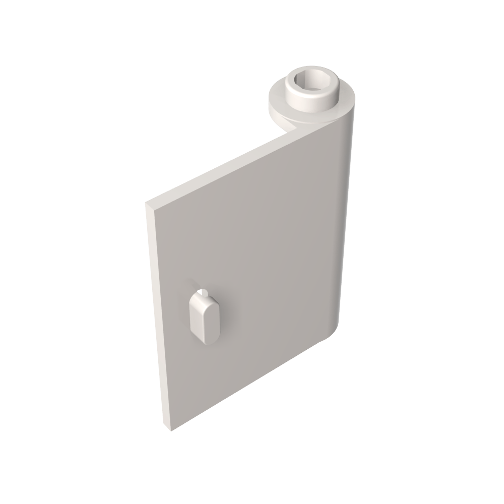 Puerta 1 x 3 x 3 Derecha - Abierta entre la bisagra superior e inferior-MyGobricksEs
