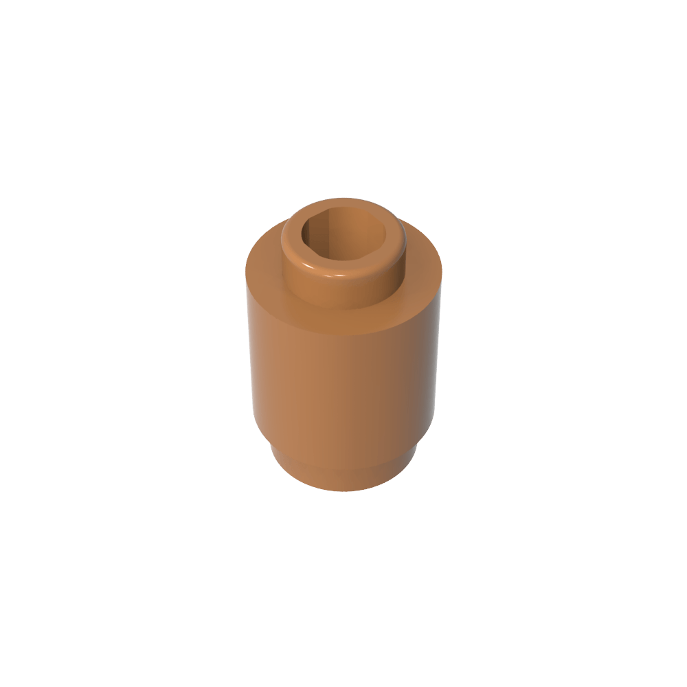 Ladrillo redondo 1 x 1 perno abierto-MyGobricksEs
