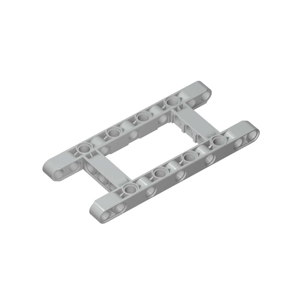 Viga técnica de 5 x 11 con marco de centro abierto grueso-MyGobricksEs