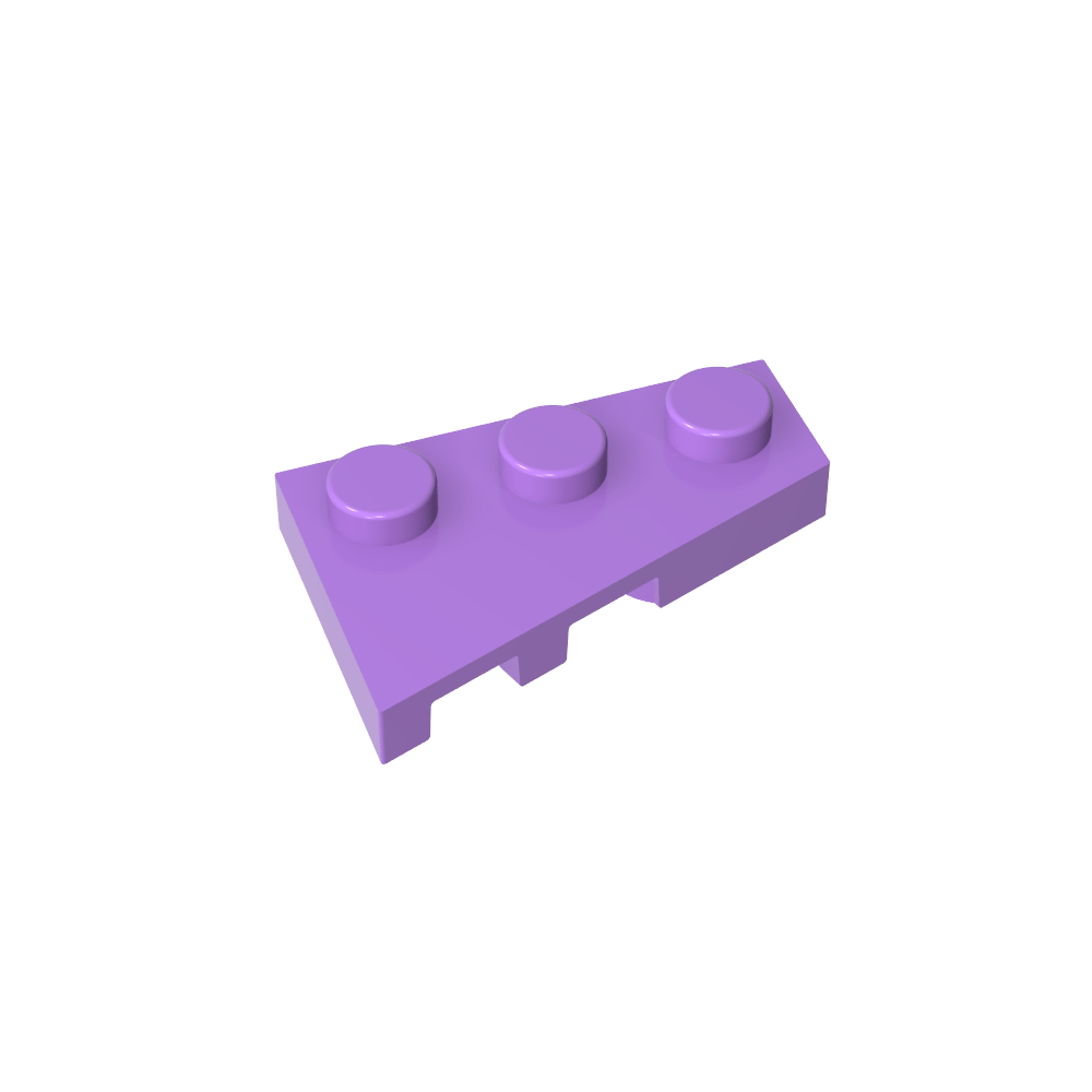 Placa de cuña 3 x 2 derecha-MyGobricksEs