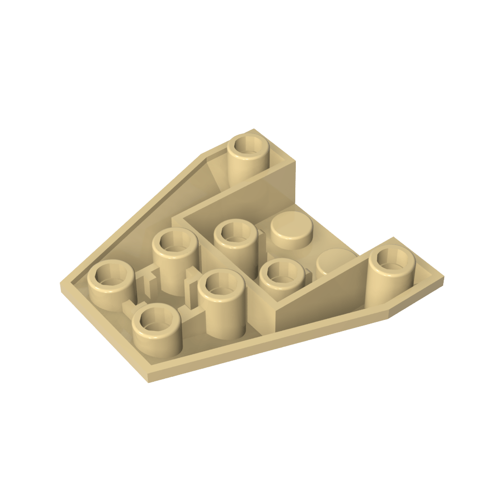 Triple cuña inclinada invertida 4 x 4 [4 conexiones entre montantes delanteros]-MyGobricksEs