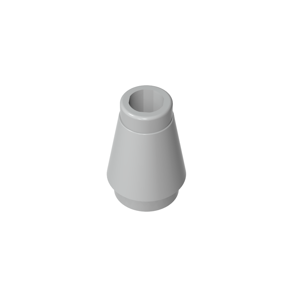 Cono 1 x 1 [Sin ranura superior]-MyGobricksEs