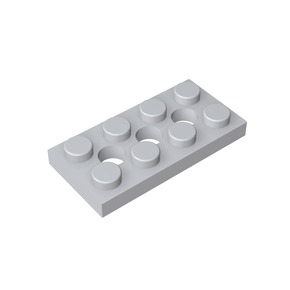 Placa técnica 2 x 4 [3 agujeros]-MyGobricksEs