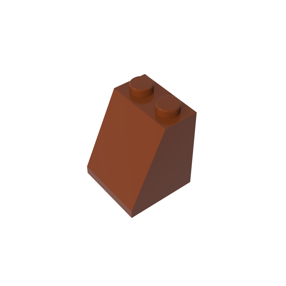 Pendiente 65° 2 x 2 x 2 con tubo inferior-MyGobricksEs