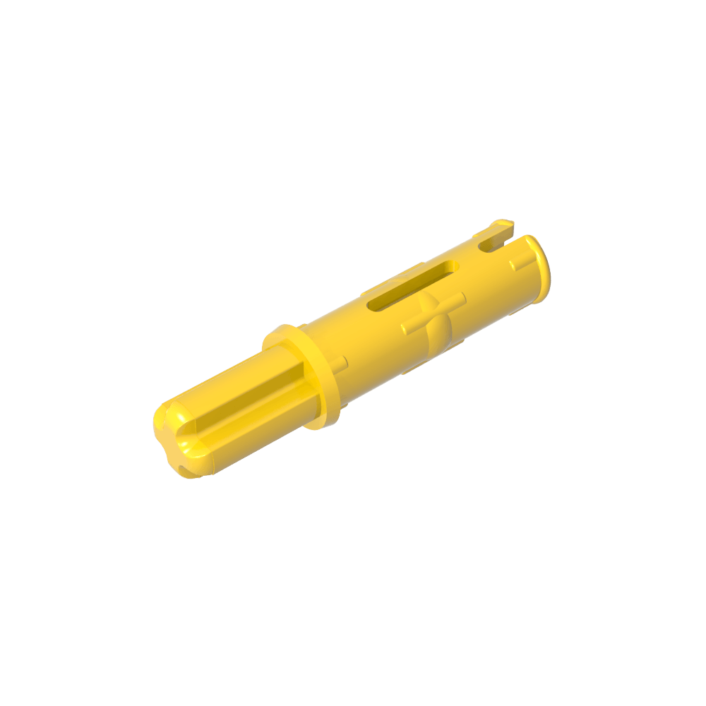 Pasador de eje Technic 3L con crestas de fricción longitudinales y eje 1L-MyGobricksEs