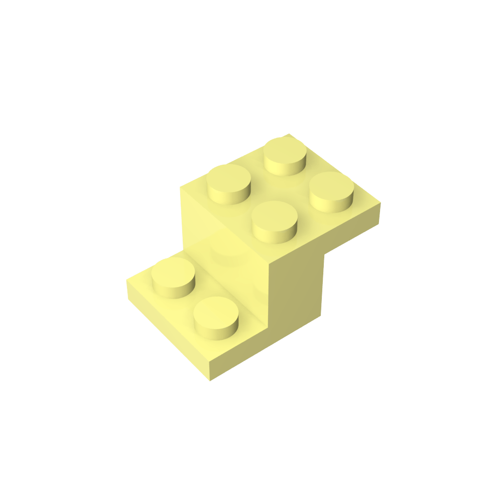 Soporte 3 x 2 x 1 1/3 con pasador inferior-MyGobricksEs