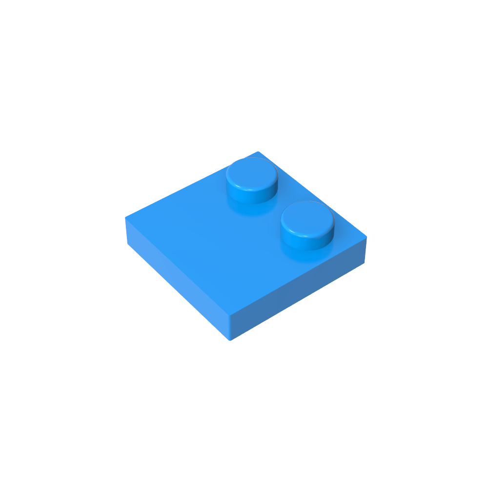 Placa Especial 2 x 2 con Solo 2 tacos-MyGobricksEs