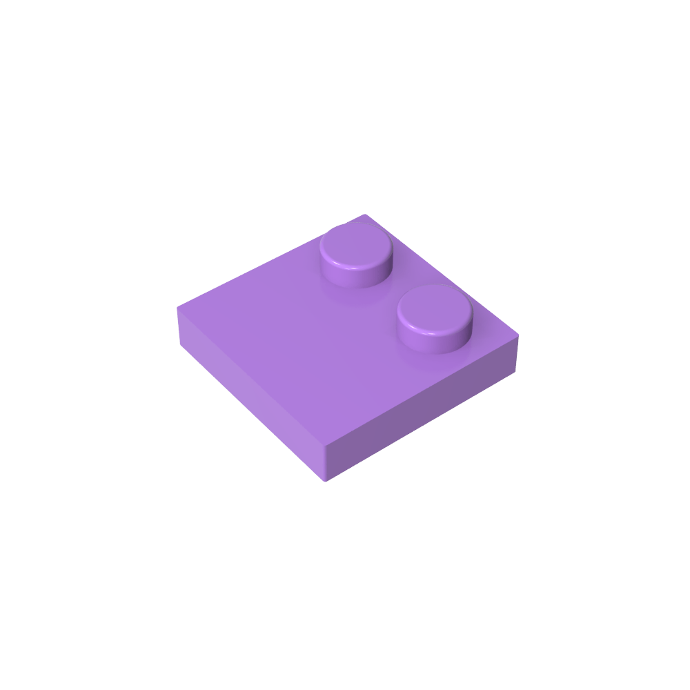 Placa Especial 2 x 2 con Solo 2 tacos-MyGobricksEs
