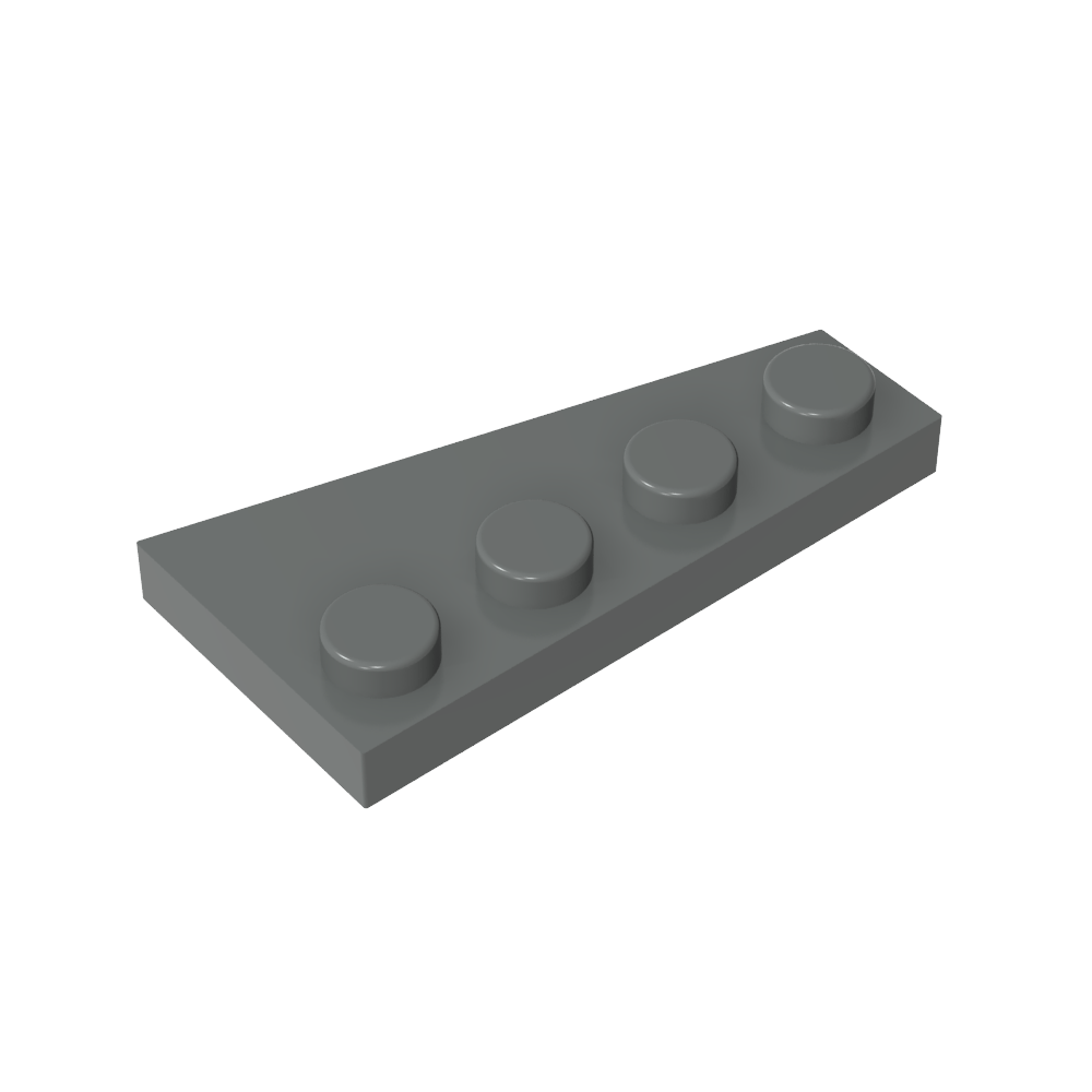 Placa de cuña 4 x 2 izquierda-MyGobricksEs