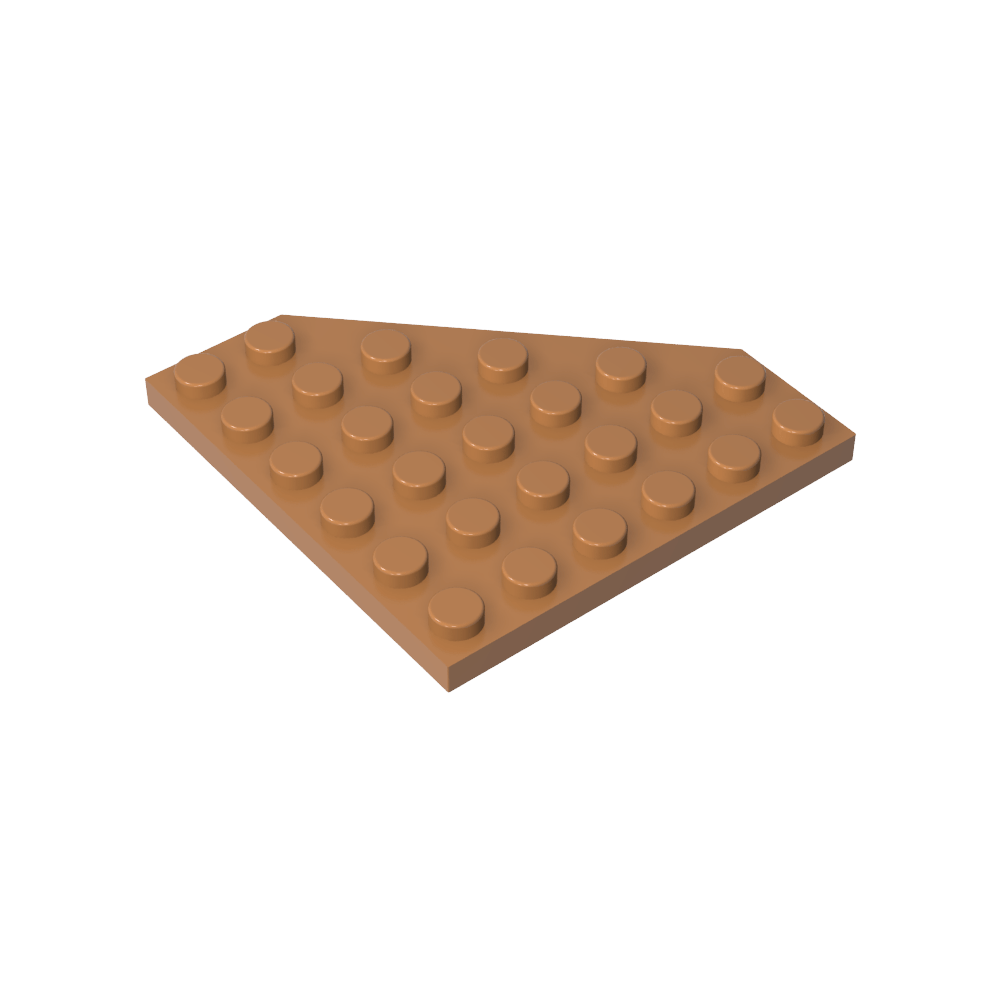 Placa de cuña de 6 x 6 esquinas cortadas-MyGobricksEs