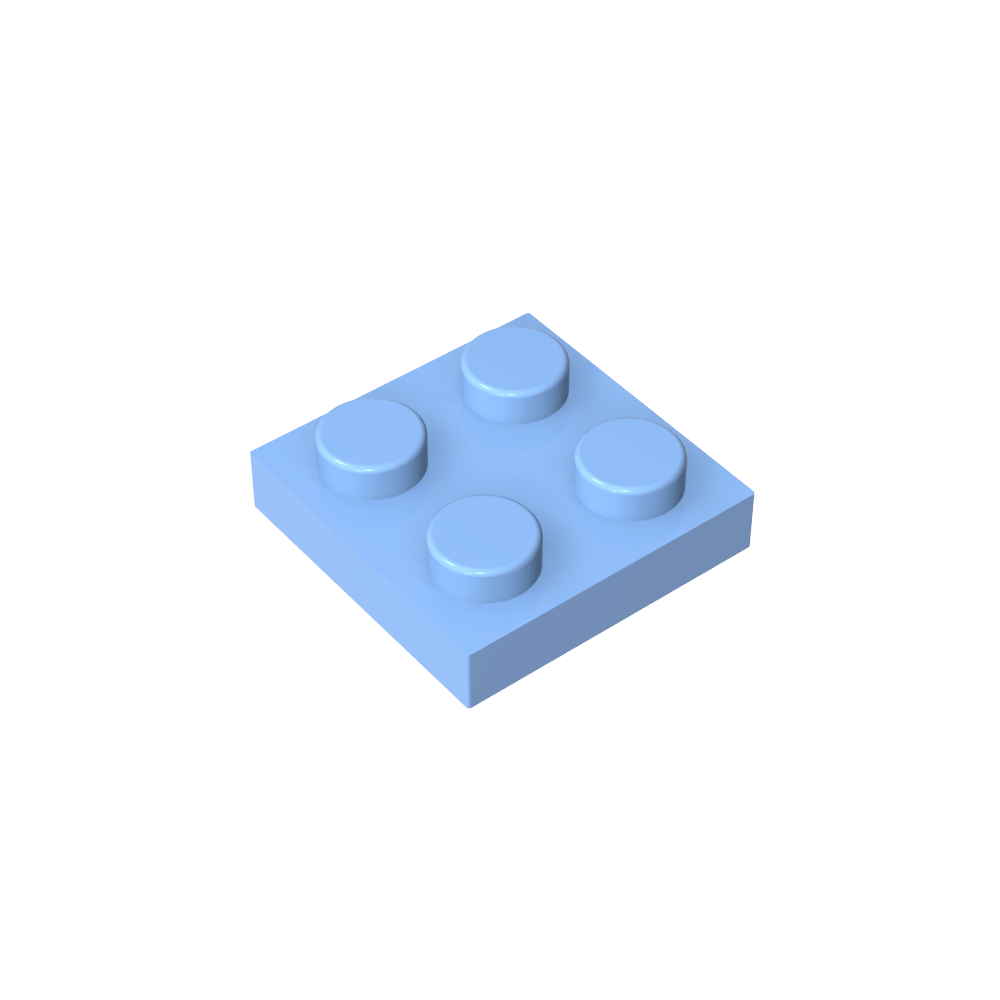 Placa 2 x 2-MyGobricksEs