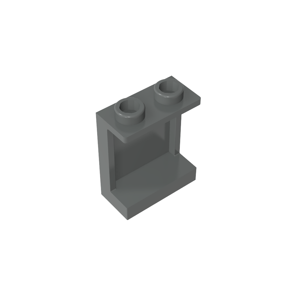 Panel 1 x 2 x 2 [Soportes laterales / Montantes huecos]-MyGobricksEs