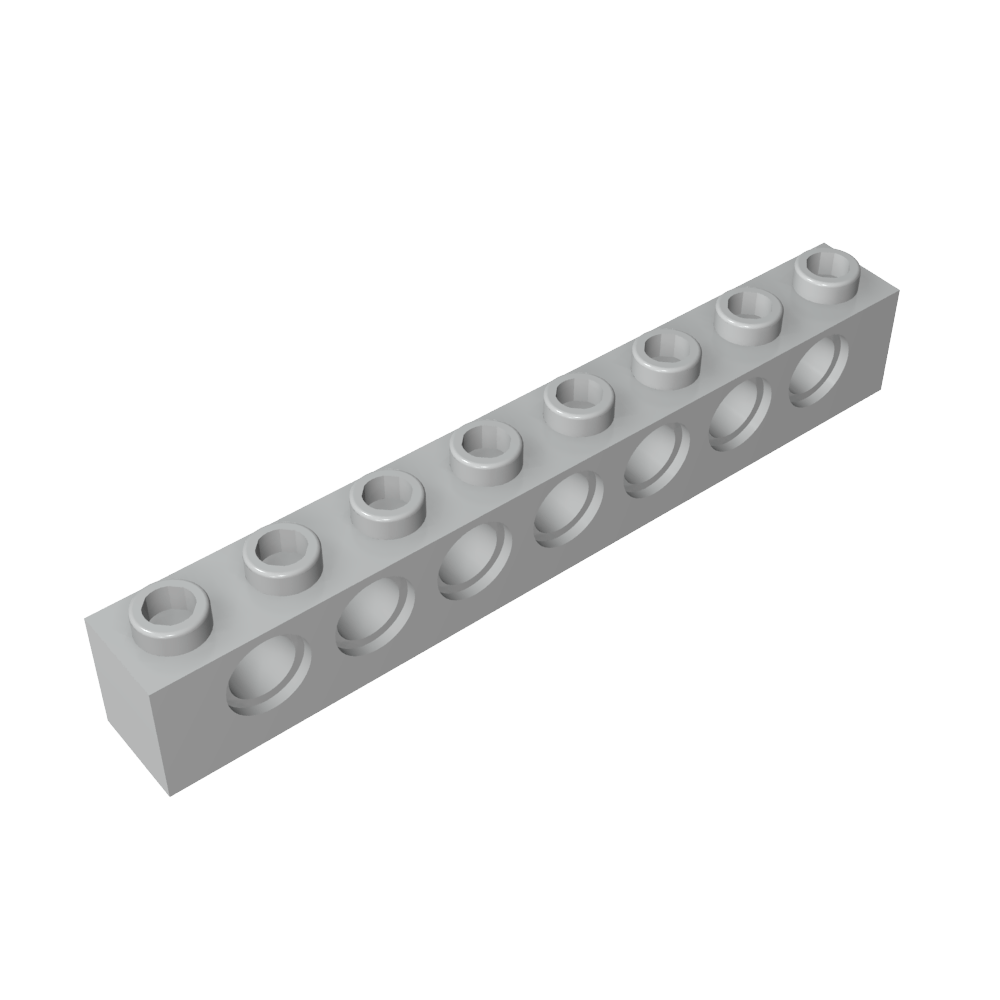 Ladrillo técnico 1 x 8 [7 agujeros]-MyGobricksEs