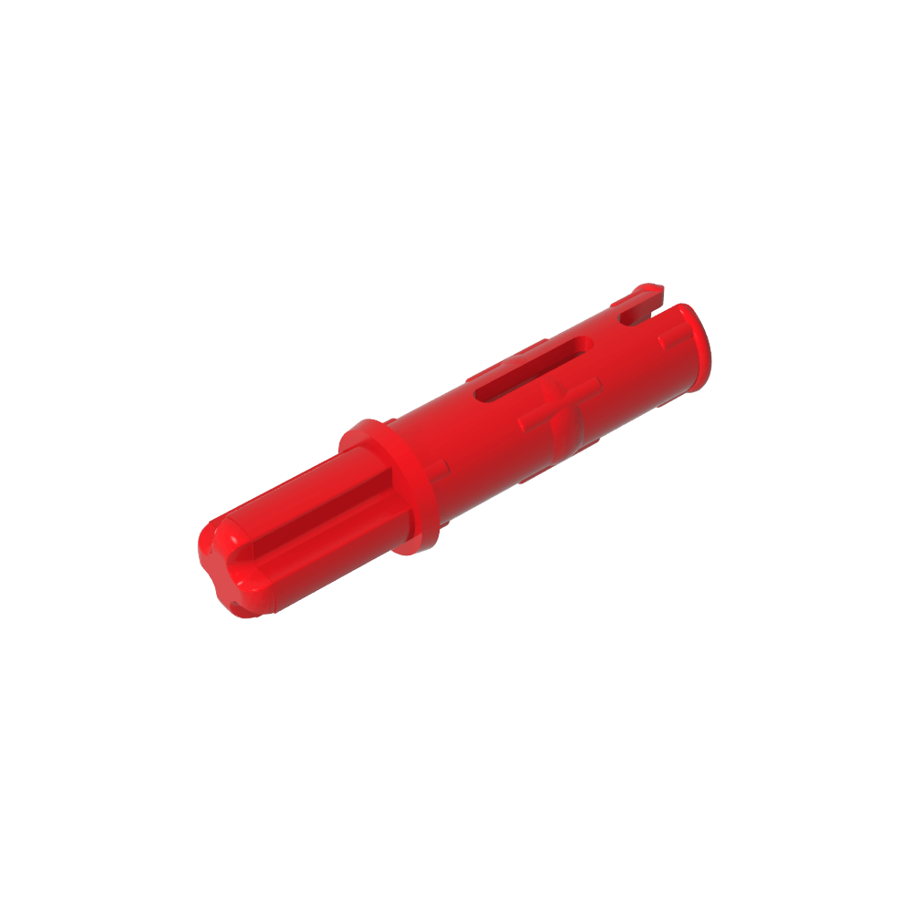 Pasador de eje Technic 3L con crestas de fricción longitudinales y eje 1L-MyGobricksEs