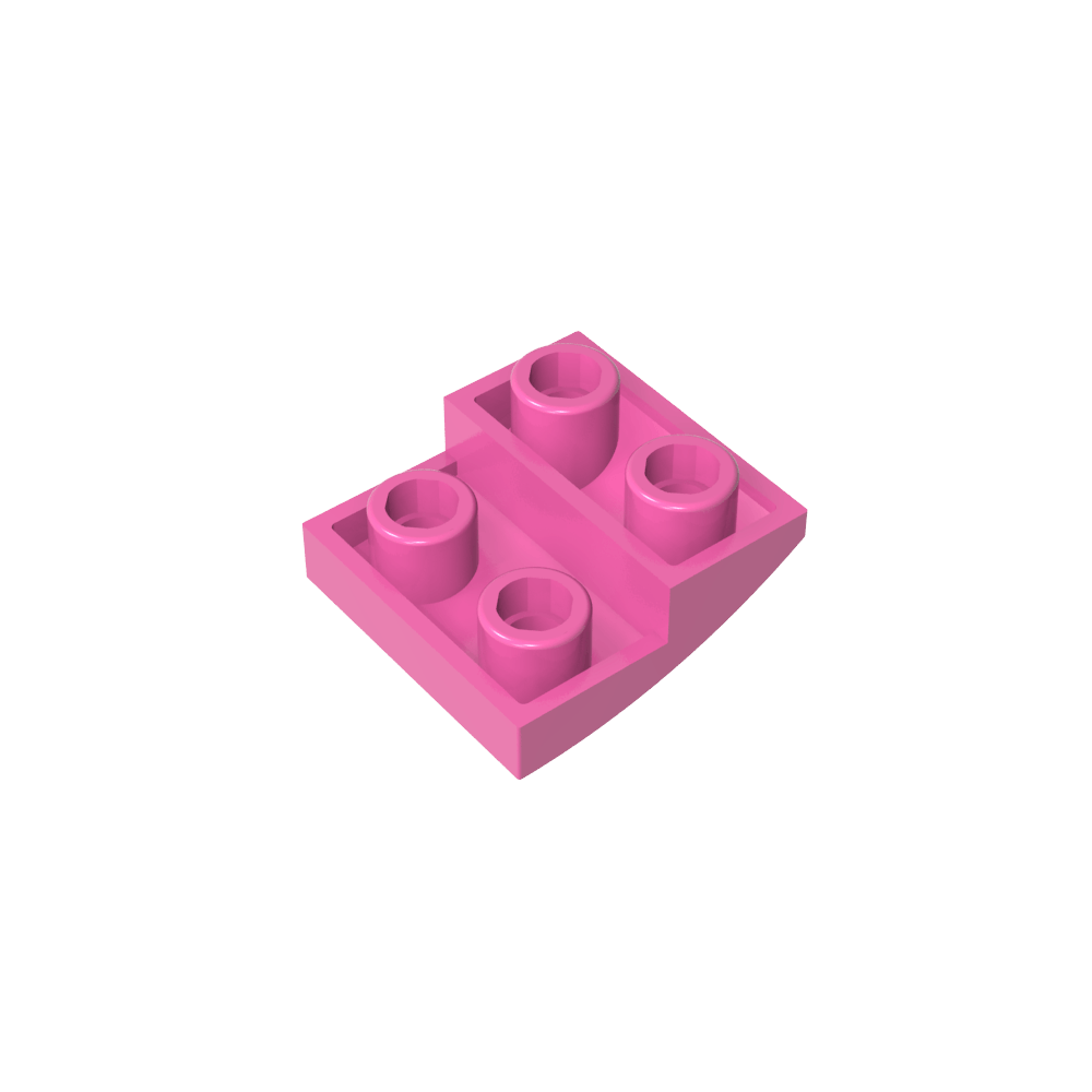 Pendiente Curva 2 x 2 Invertida-MyGobricksEs