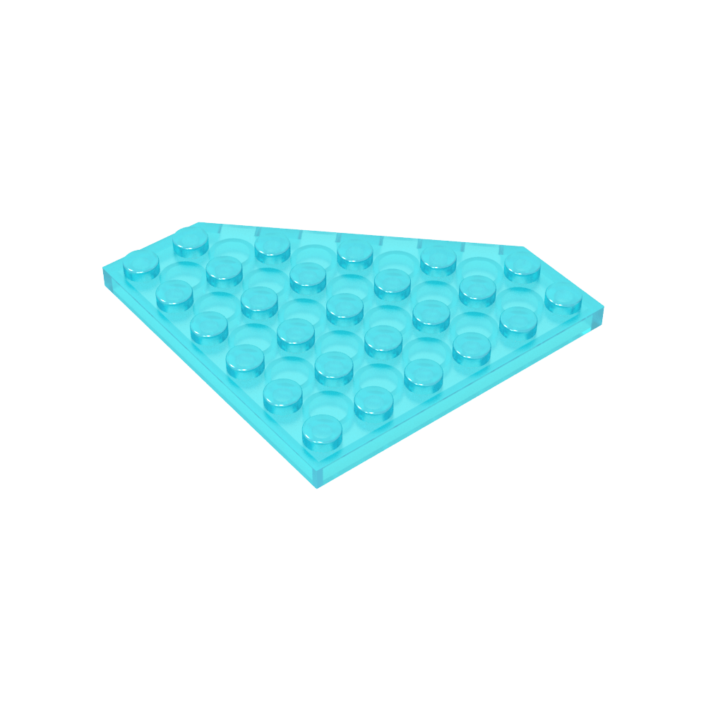 Placa de cuña de 6 x 6 esquinas cortadas-MyGobricksEs