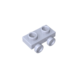 Placa modificada 1 x 2 con 2 puntos salientes-MyGobricksEs