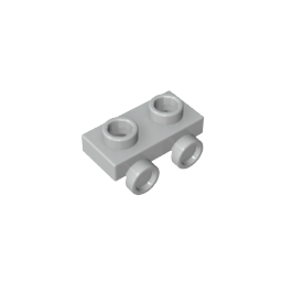 Placa modificada 1 x 2 con 2 puntos salientes-MyGobricksEs