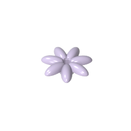 Planta, Kit de accesorios para exterior, Flor con 7 pétalos finos y alfiler-MyGobricksEs