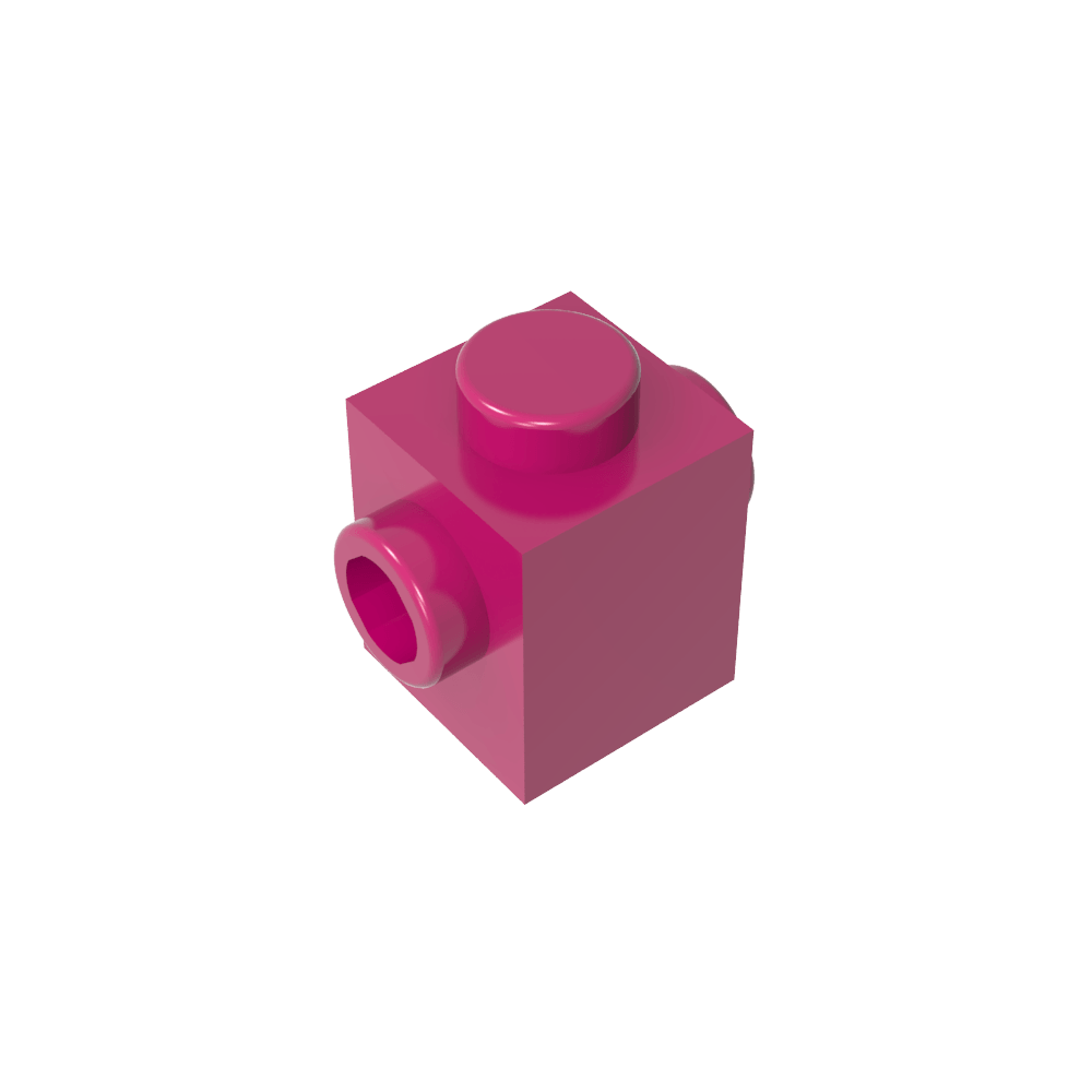 Ladrillo especial 1 x 1 con tacos en 2 lados-MyGobricksEs